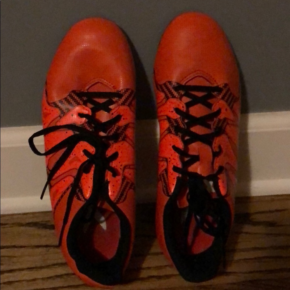 orange soccer cleats
